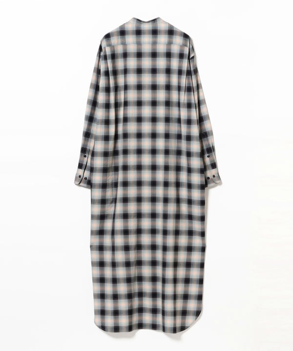 BEAMS BOY（ビームス ボーイ）Scye / Check Shirt Dress（ワンピース