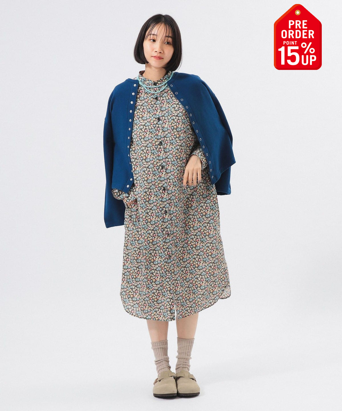 【+15%ポイントUP】リバティ スタンドカラー ロングスリーブ ワンピース ワンピース WOMEN NAVY ONE SIZE 【+15%ポイントUP】リバティ スタンドカラー ロングスリーブ ワンピース ワンピース WOMEN NAVY ONE SIZE