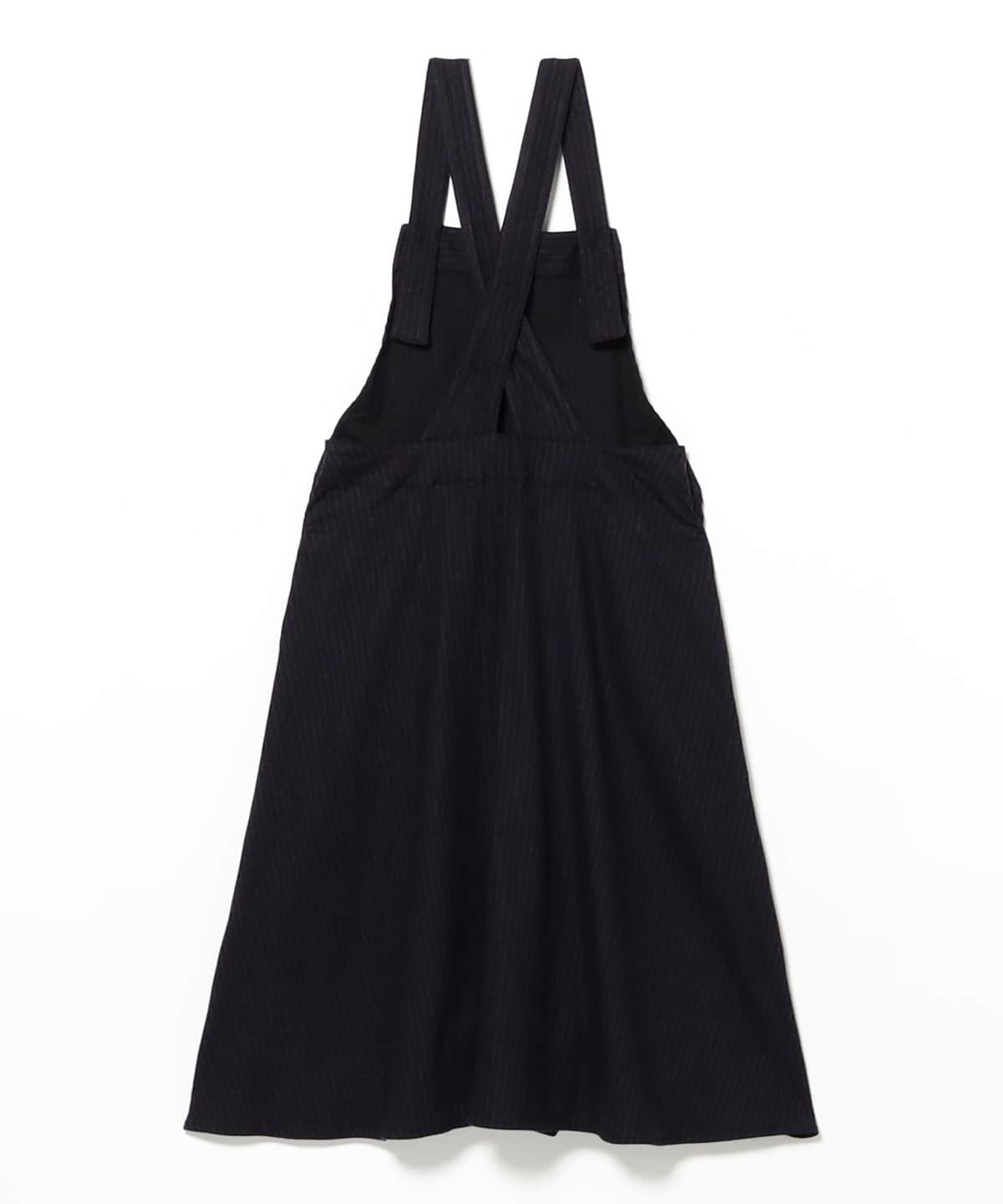 Sサイズ、pois、wave salopette、ブラック、黒 BEAMS BOY（ビームス ボーイ）ts(s) / OverAll Skirt（ワンピース