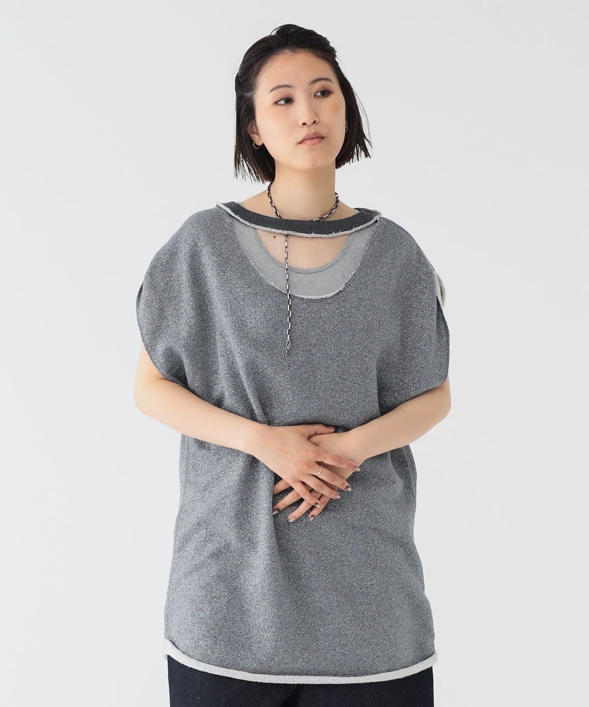 maturely マチュアリー / グリッター ミニ ワンピース ワンピース WOMEN SILVER ONE SIZE maturely マチュアリー / グリッター ミニ ワンピース ワンピース WOMEN SILVER ONE SIZE