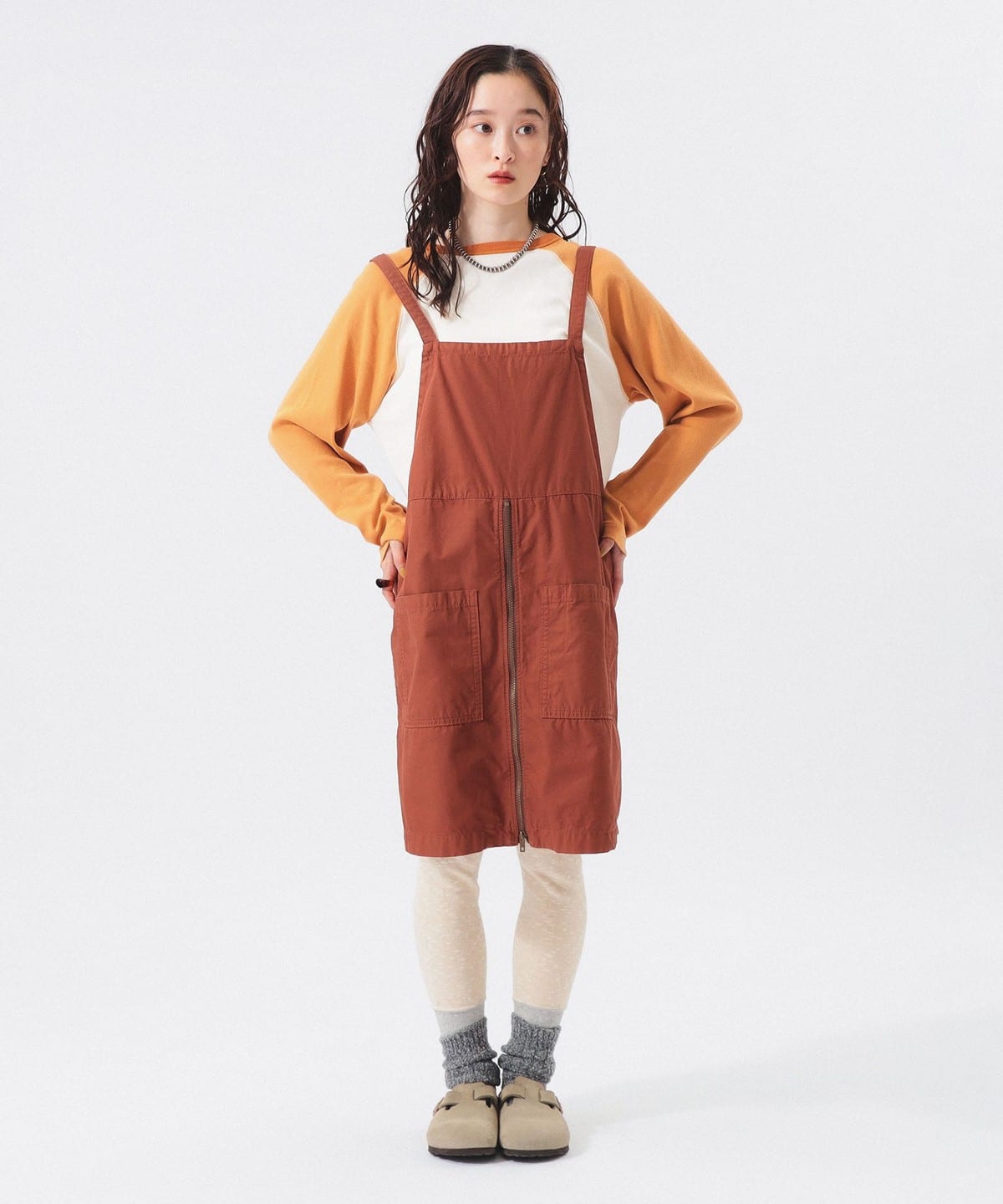 ワーク エプロン ワンピース ワンピース WOMEN CAMEL ONE SIZE ワーク エプロン ワンピース ワンピース WOMEN CAMEL ONE SIZE