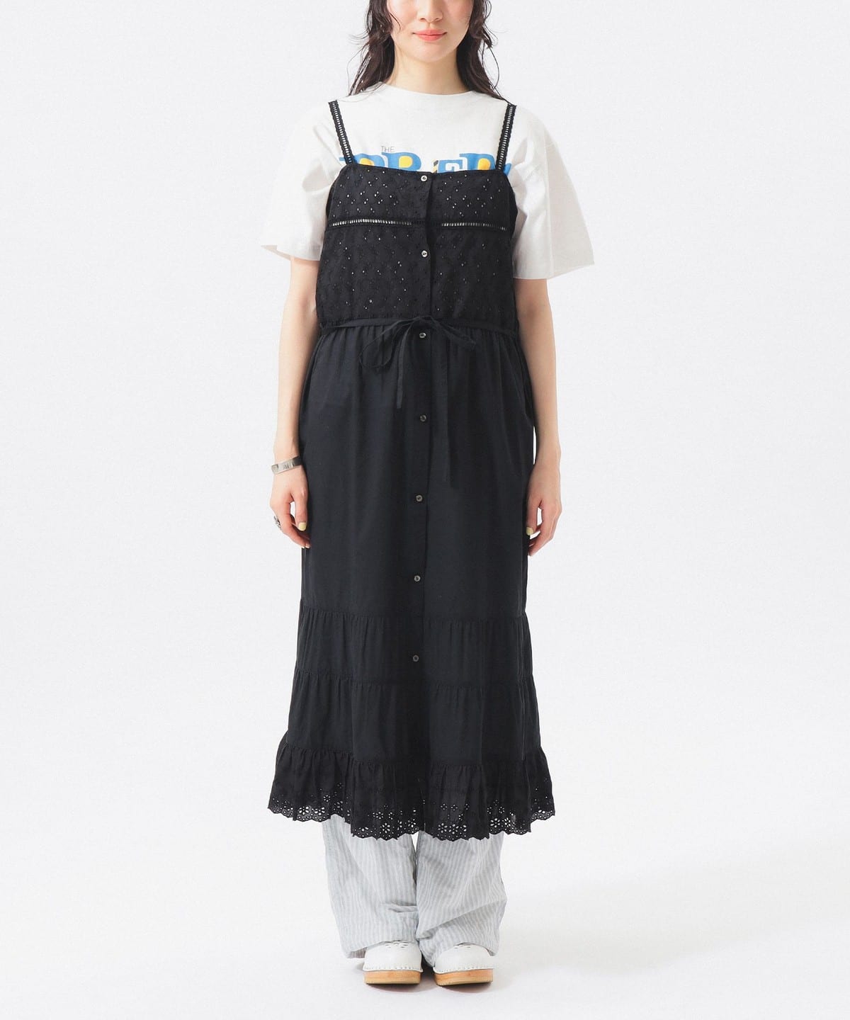 BEAMS BOY（ビームス ボーイ）カットワーク キャミワンピース