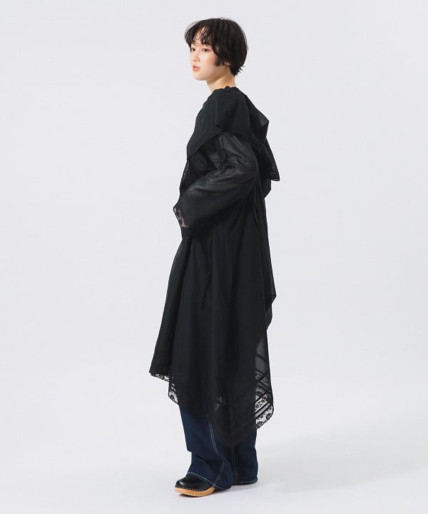 【+10%ポイントUP】レース ドレープ ワンピース Model : H166 B84 W60 H86　Size : ONE SIZE
