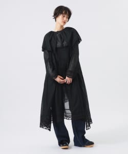 【+10%ポイントUP】レース ドレープ ワンピース
