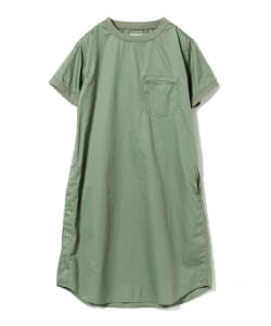 BEAMS BOY / リブ付き ショートスリーブ ワンピース