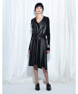 maturely / Vegan Leather Dress