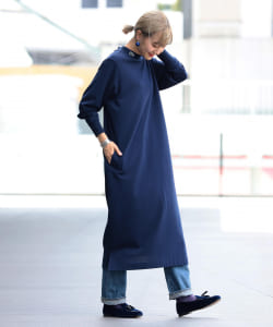 LACOSTE × BEAMS BOY / 別注 ハイネック ポロ ドレス