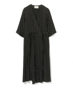 BEAMS BOY / レーヨン カシュクール 7分袖 ワンピース