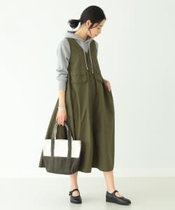 BEAMS BOY / コットンナイロン タッサー C-1 ノースリーブ ワンピース