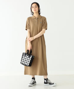 LACOSTE × BEAMS BOY / 別注 ポロ ロング ワンピース