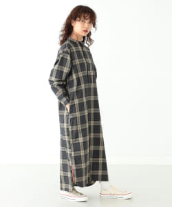 BEAMS JAPAN / チェック シャツ ワンピース