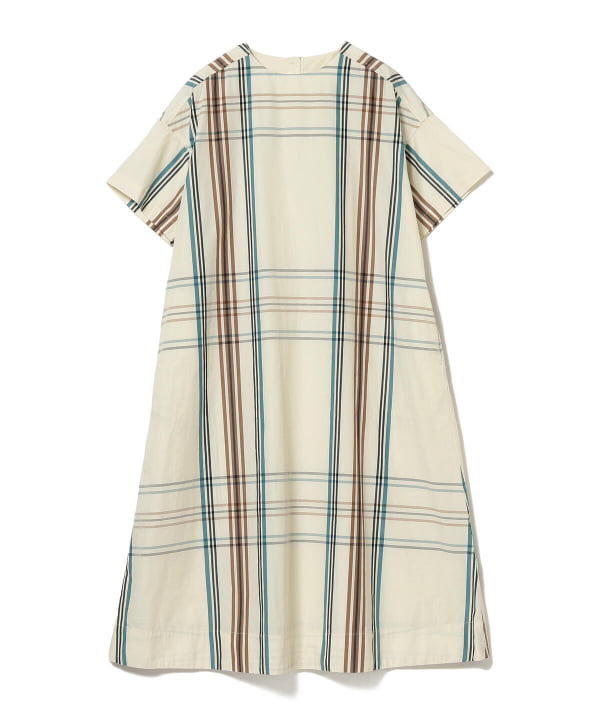 Beams Boy ビームス ボーイ Beams Boy ビッグタータン ボートネック ショートスリーブ ワンピース ワンピース ワンピース 通販 Beams