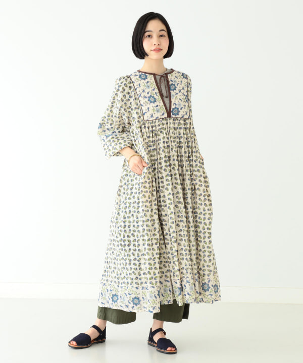 Beams Boy ビームス ボーイ Trepied Beams Boy ブロック プリント ドレス ワンピース ワンピース 通販 Beams