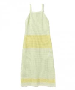 AURALEE / SUPER HARD TWIST LINEN MESH KNIT ONE-PIECE