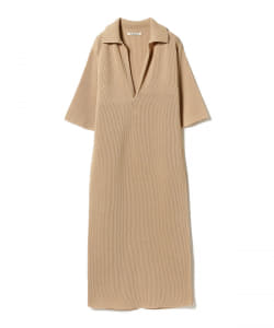 AURALEE / FLAT YARN RIB KNIT SKIPPER ONE-PIECE