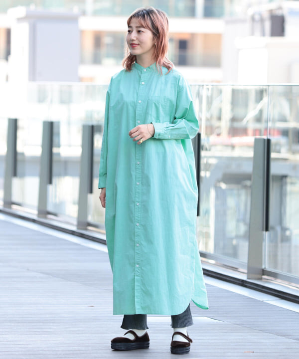 Beams Boy ビームス ボーイ Beams Boy スタンドカラー ロングスリーブ ワンピース ワンピース ワンピース 通販 Beams