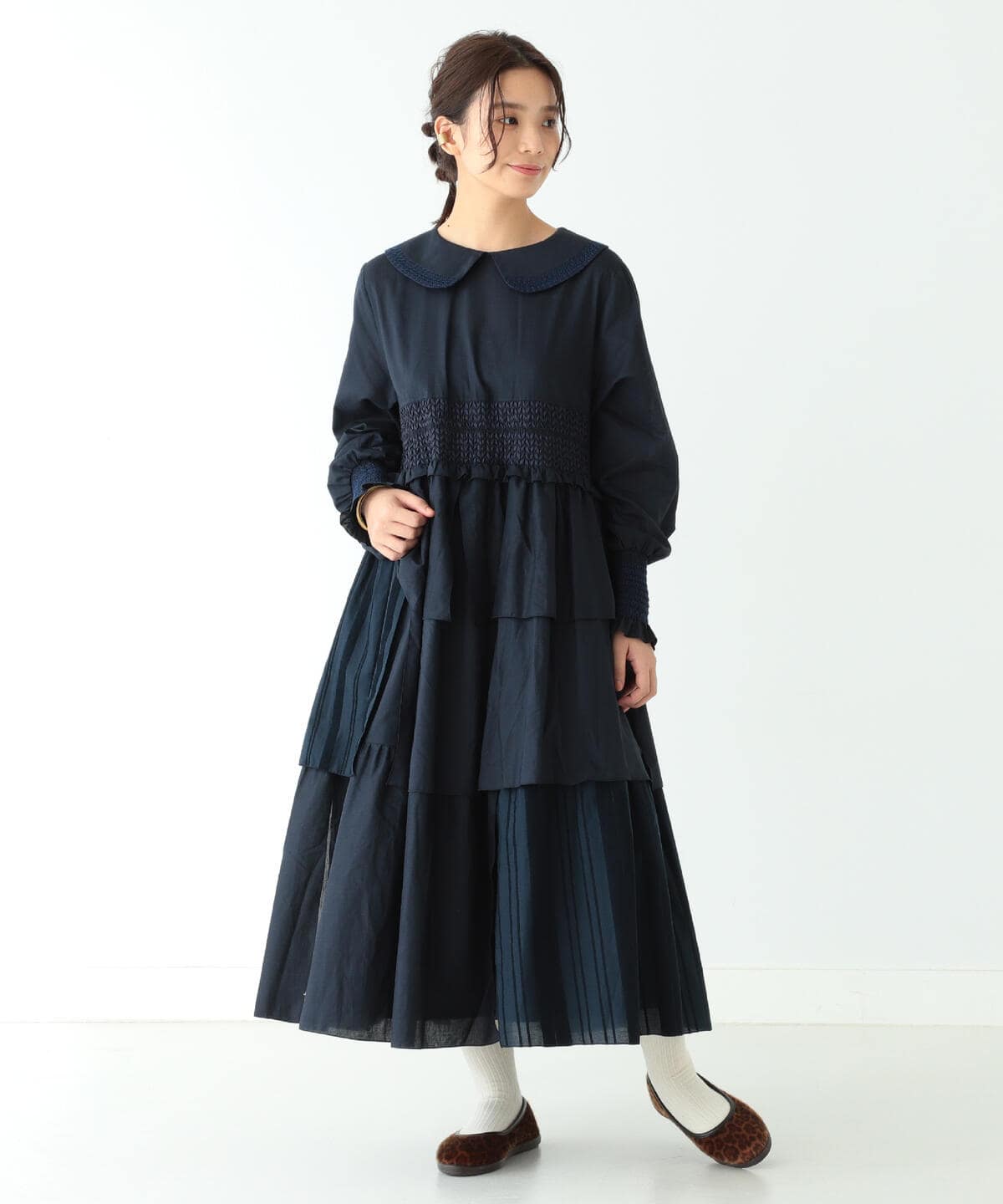 Beams Boy ビームス ボーイ Tori To Beams Boy ウエスト 切替 ワンピース ワンピース ワンピース 通販 Beams