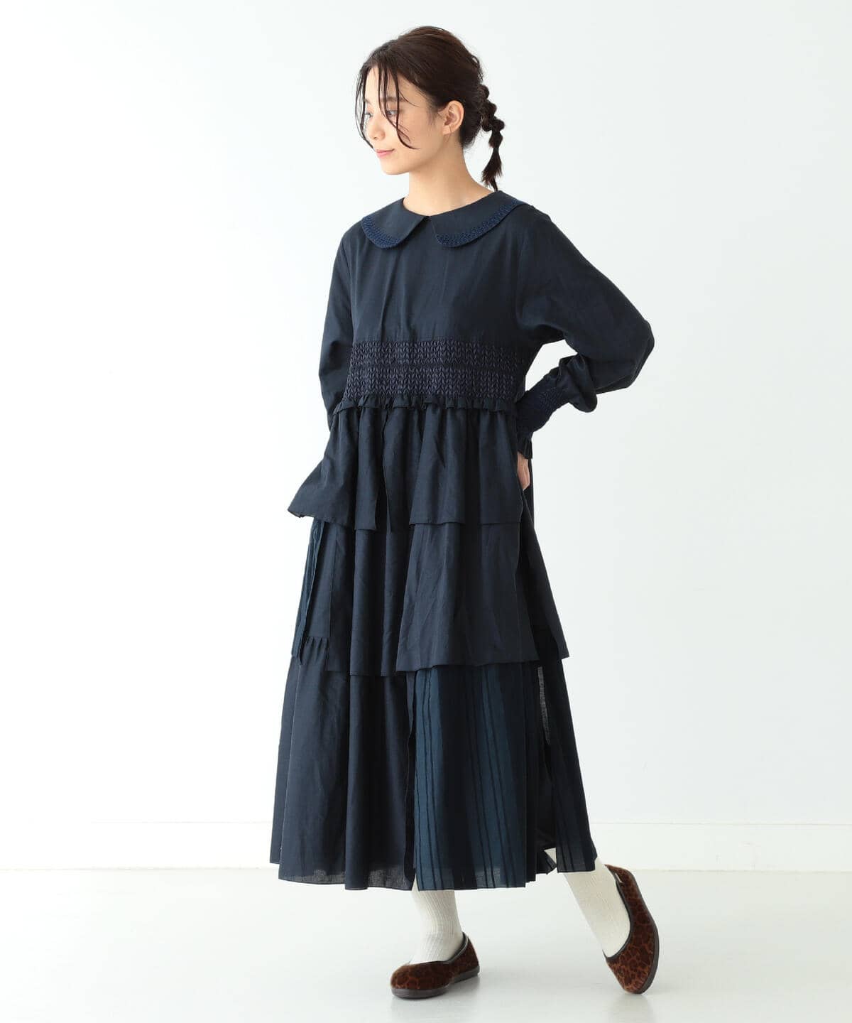 Beams Boy ビームス ボーイ Tori To Beams Boy ウエスト 切替 ワンピース ワンピース ワンピース 通販 Beams