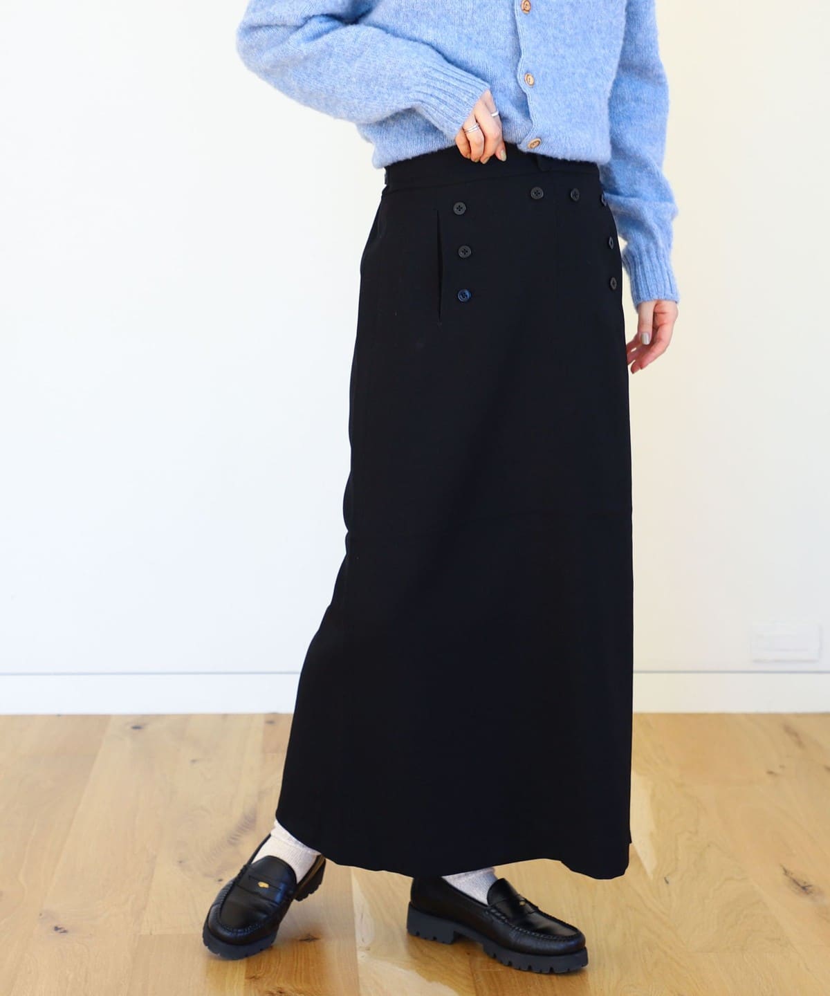 ポリエステル マリン スカート スカート WOMEN BLACK 1 ポリエステル マリン スカート スカート WOMEN BLACK 1