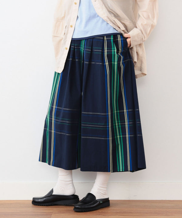 BEAMS BOY (BEAMS BOY) BEAMS BOY / Boy big tartan skirt (skirt midi 