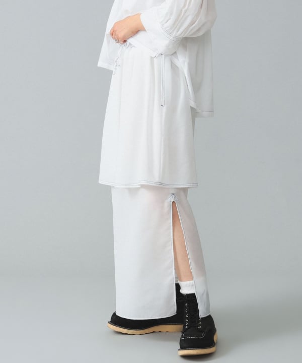 BEAMS BOY（ビームス ボーイ）maturely / Lawn Layard Stitch Skirt ...