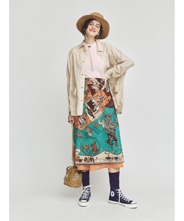 BEAMS BOY (BEAMS BOY) BINDU / Special order map skirt 24SS (skirt  