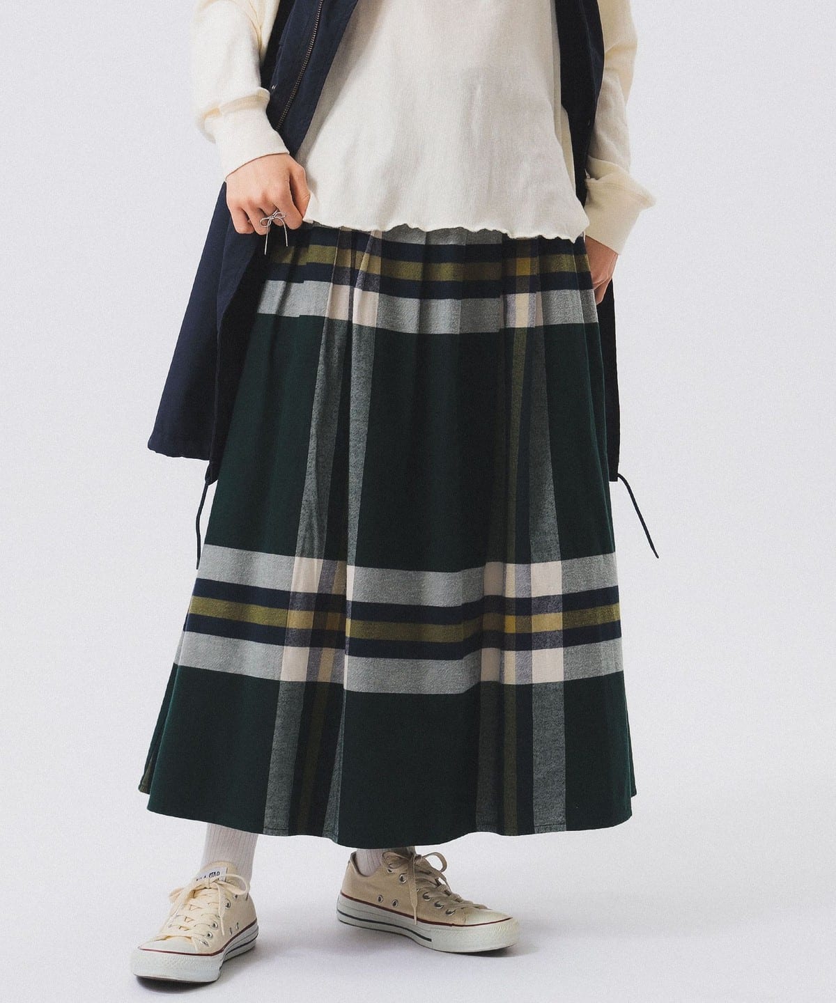 BEAMS BOY (BEAMS BOY) Boy Big Tartan Skirt (skirt, maxi, long skirt) for  sale | BEAMS