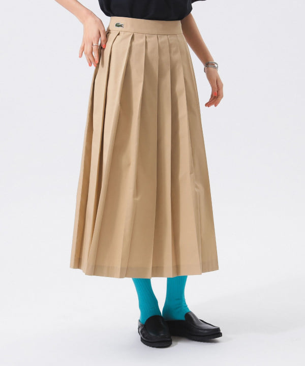 ビームス　未使用 ベージュ プリーツラップスカート BEAMS WOMEN｜ラップ プリーツ スカート | Rakuten Fashion(楽天