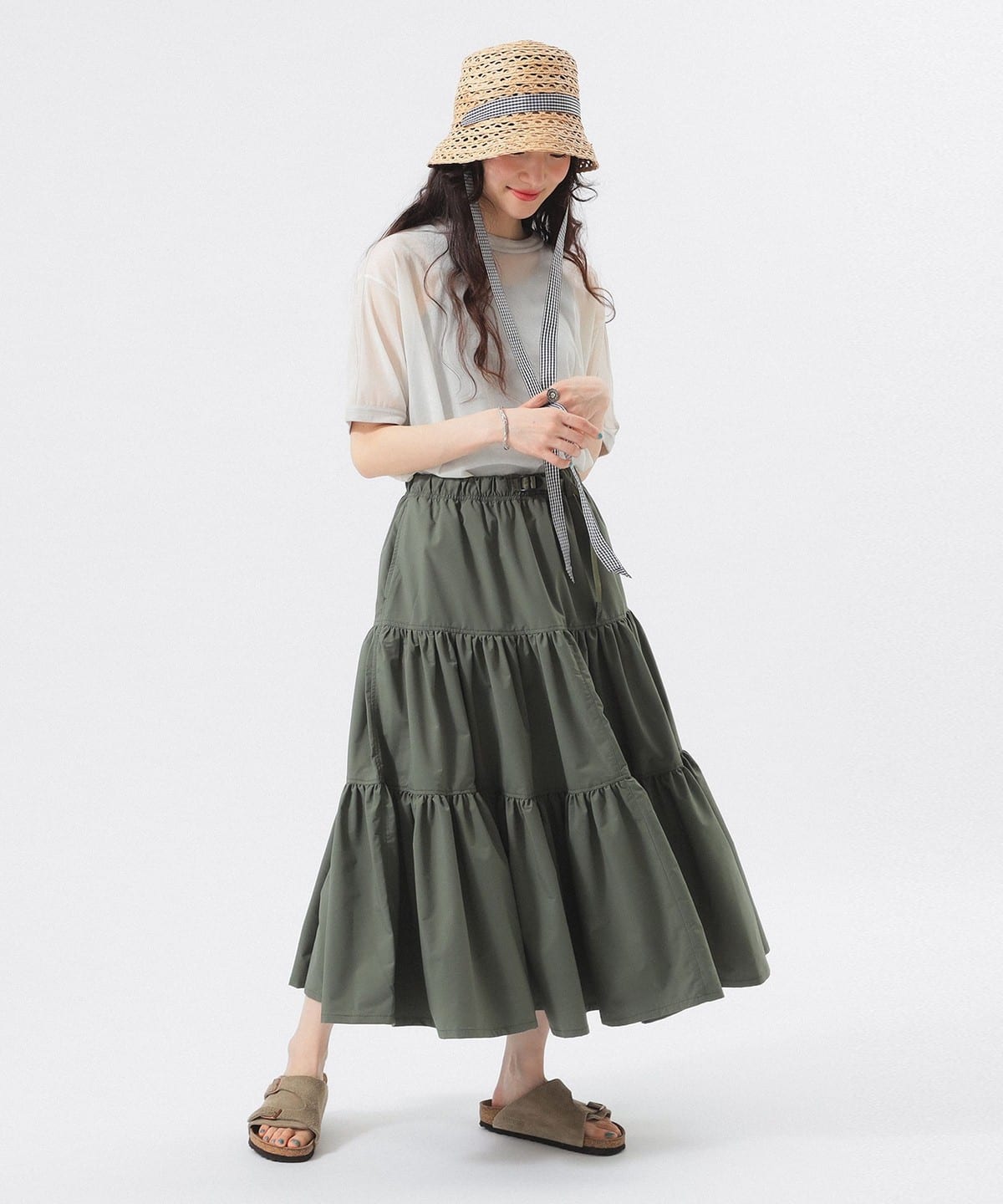 BEAMS BOY / レース ティアード スカート BEAMS BOY（ビームスボーイ）の「BEAMS BOY / レース ティアード