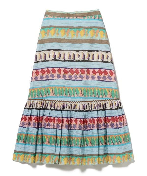 BEAMS BOY BEAMS BOY Print Skirt (Skirt, Maxi, Long Skirt