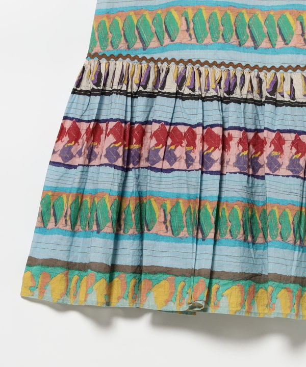 BEAMS BOY BEAMS BOY Print Skirt (Skirt, Maxi, Long Skirt