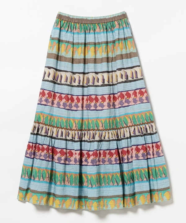 BEAMS BOY スカート BEAMS BOY BEAMS BOY Print Skirt (Skirt, Maxi, Long Skirt