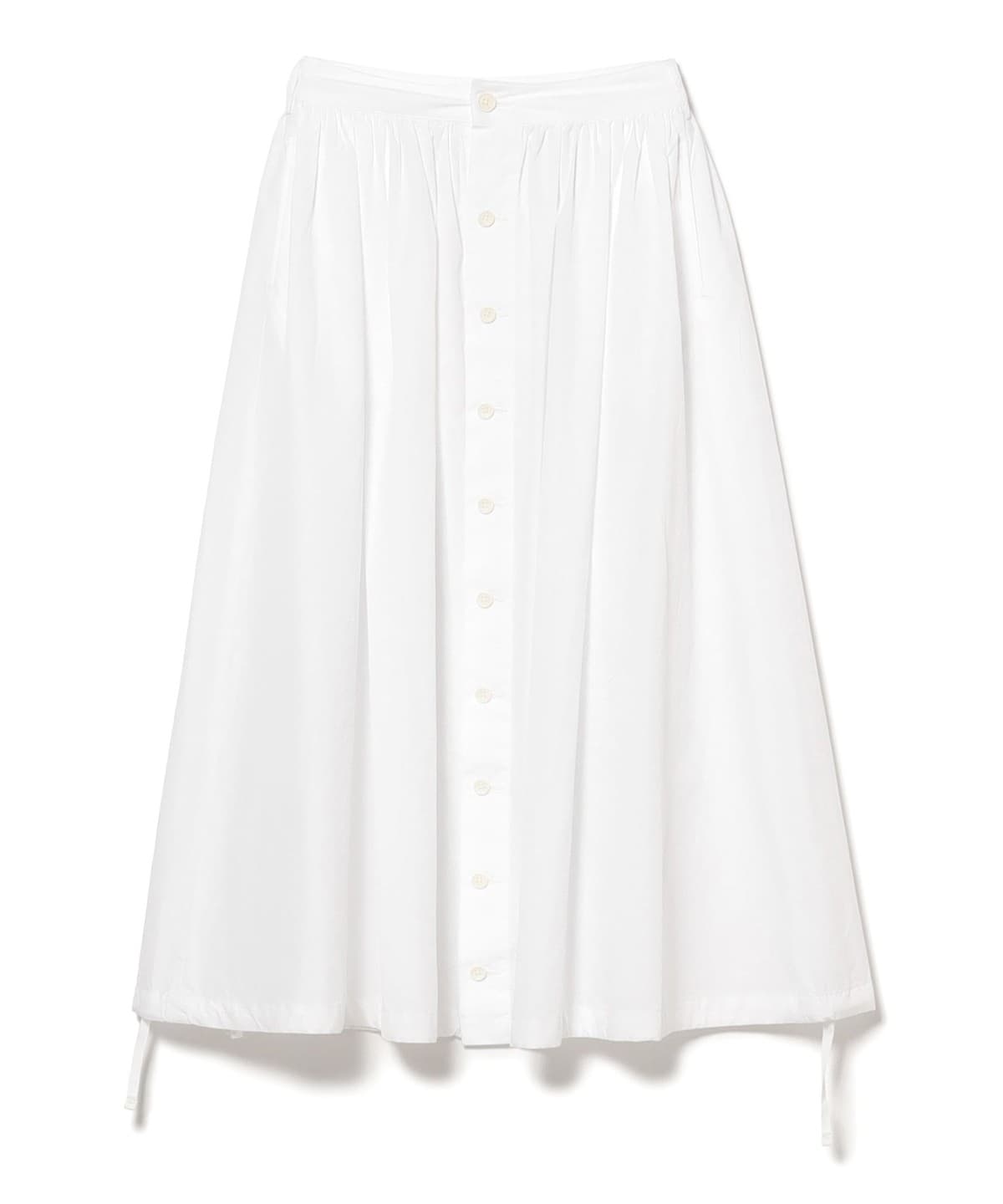 ENGINEERED GARMENTS エンジニアド ガーメンツ / Gather Skirt スカート WOMEN White 100s 2Ply Broadcl 1 ENGINEERED GARMENTS エンジニアド ガーメンツ / Gather Skirt スカート WOMEN White 100s 2Ply Broadcl 1