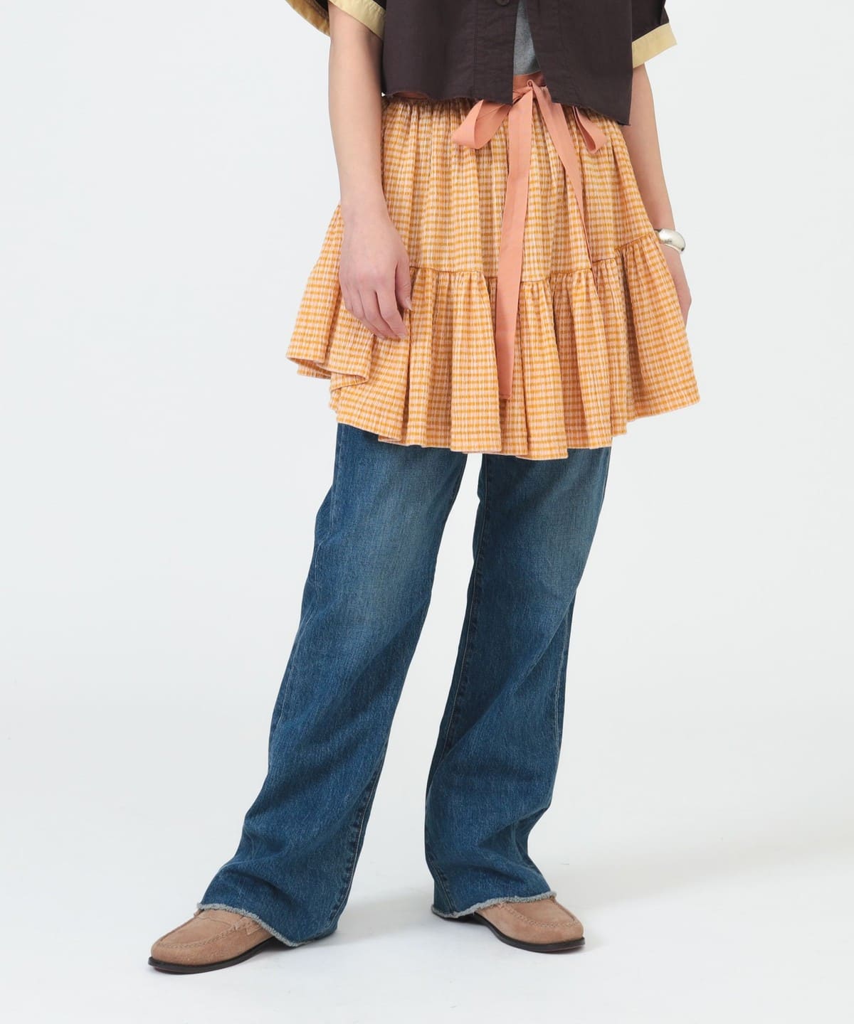 〈WOMEN〉ティアード ラップ スカート スカート WOMEN ORANGE ONE SIZE 〈WOMEN〉ティアード ラップ スカート スカート WOMEN ORANGE ONE SIZE