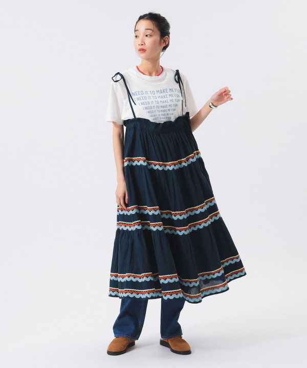 BEAMS BOY - 美品 BEAMS BOY トレピエ インド マキシスカート