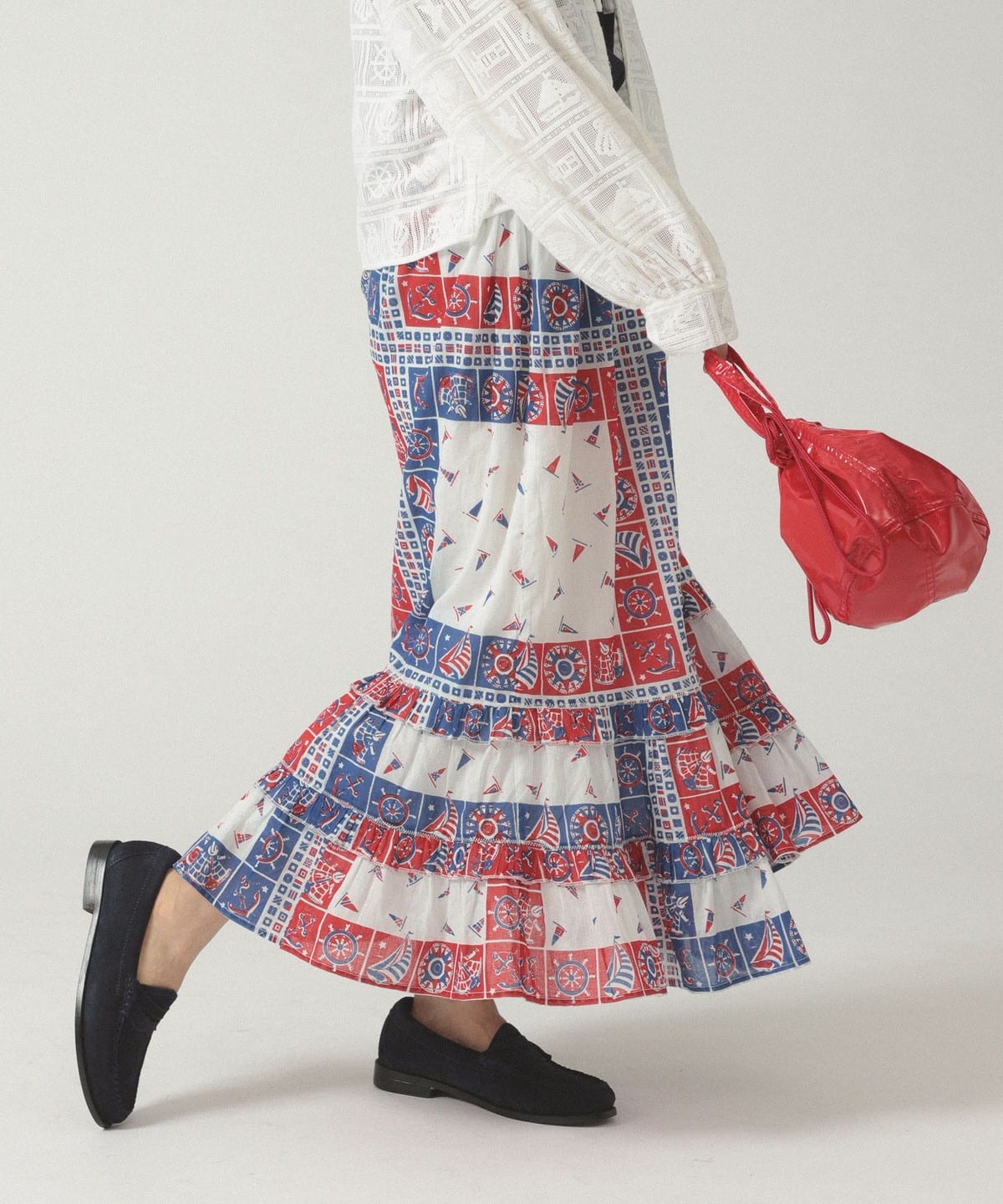 BEAMS BOY タイトスカート 手書きデザイン BEAMS BOY タイトスカート