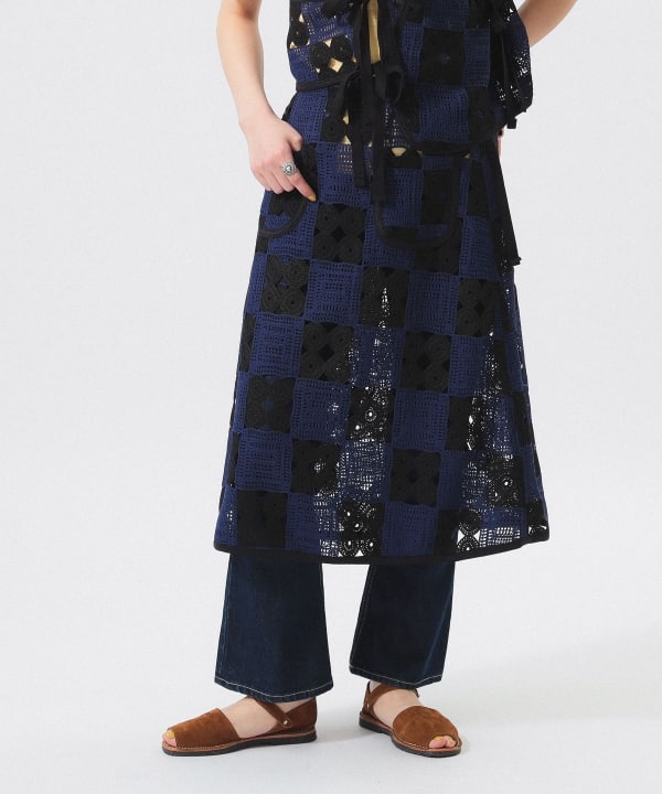 ENGINEERED GARMENTS×BEAMS BOYクロシェラップスカート BEAMS BOY（ビームス ボーイ）【別注】ENGINEERED GARMENTS
