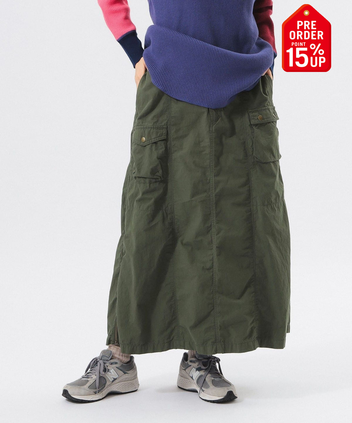 【+15%ポイントUP】コットン タイプライター ミリタリー スカート スカート WOMEN OLIVE ONE SIZE 【+15%ポイントUP】コットン タイプライター ミリタリー スカート スカート WOMEN OLIVE ONE SIZE