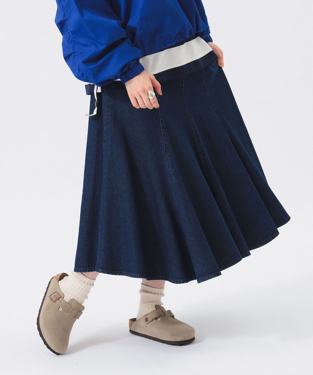 BEAMS BOY（ビームス ボーイ）【1/15再値下げ】デニム フレア スカート