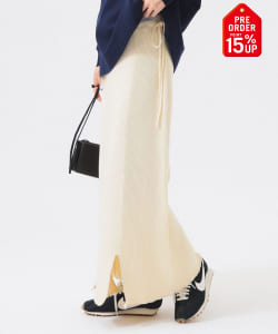 【+15%ポイントUP】ミリタリー ニット スカート