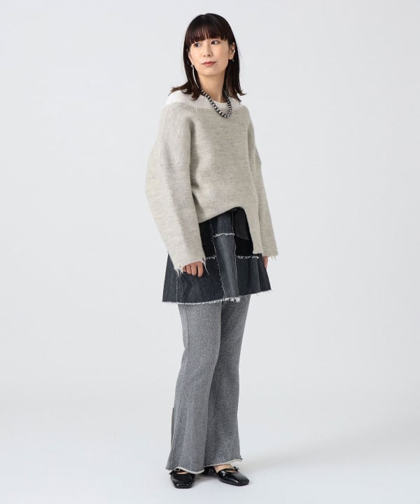 【D&G】サイズ36パッチワークデニムミニスカート BEAMS JAPAN（ビームス ジャパン）〈WOMEN〉デニム パッチワーク