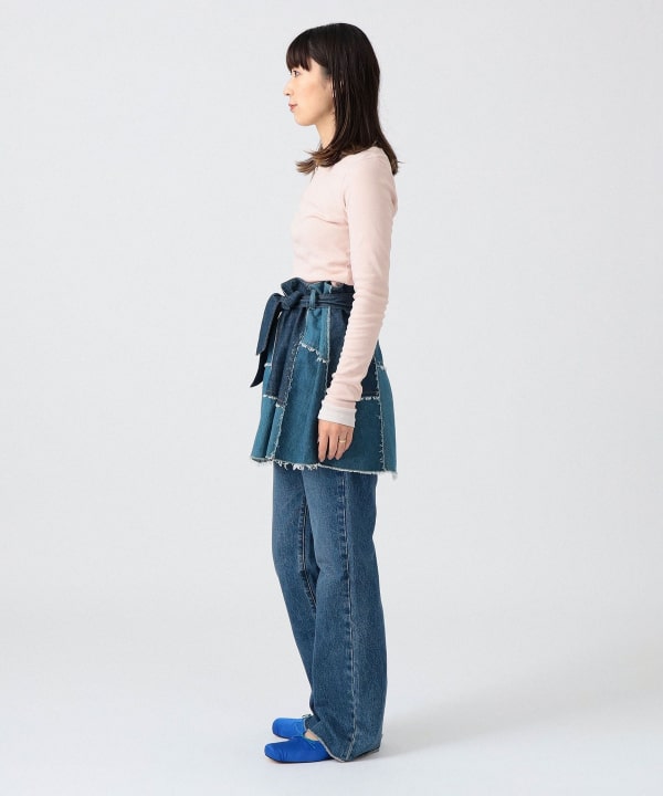 【D&G】サイズ36パッチワークデニムミニスカート BEAMS JAPAN（ビームス ジャパン）〈WOMEN〉デニム パッチワーク