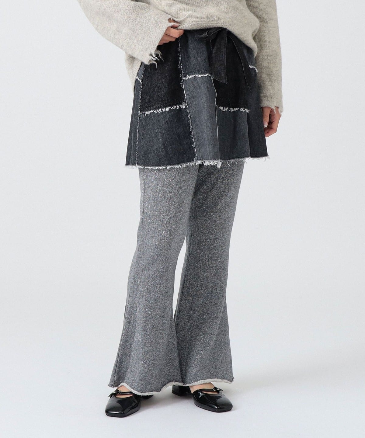 BEAMS JAPAN（ビームス ジャパン）〈WOMEN〉デニム パッチワーク