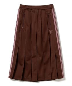 NEEDLES / PLEATED TRACK SKIRT - POLY SMOOTH