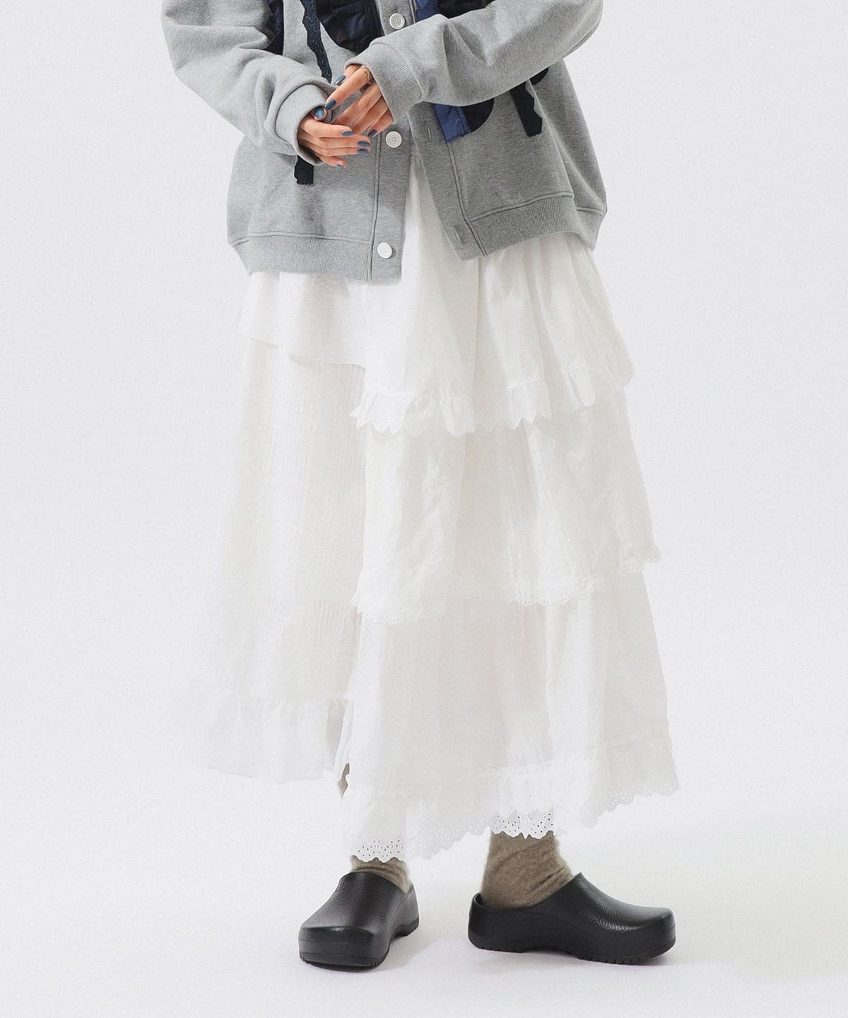 【別注】TORI-TO トリト / ティアード スカート スカート WOMEN WHITE ONE SIZE 【別注】TORI-TO トリト / ティアード スカート スカート WOMEN WHITE ONE SIZE