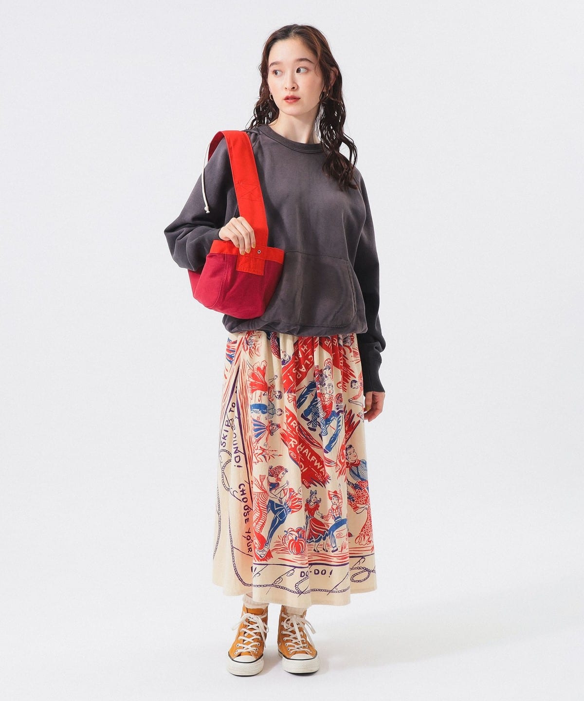 ＊新品タグ付＊BEAMS BOY 【別注】BINDU / ウエスタン スカート BEAMS BOY（ビームス ボーイ）【別注】BINDU / ウエスタン