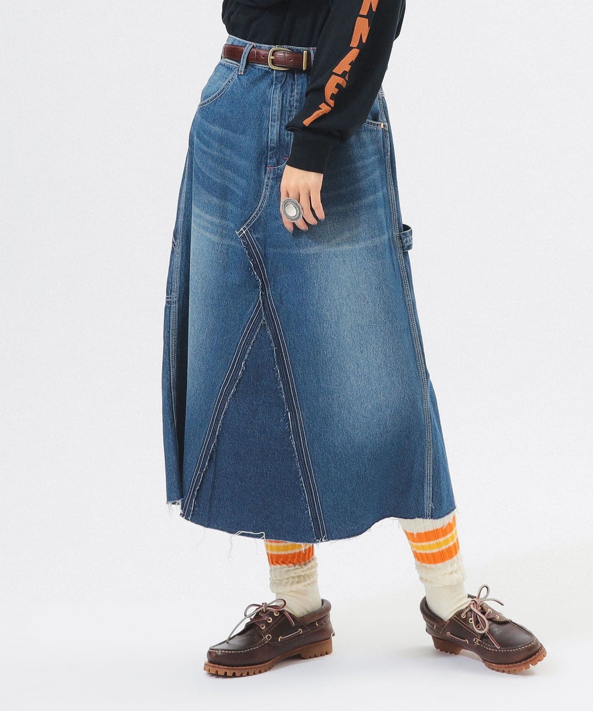 BEAMS BOY（ビームス ボーイ）【別注】BIGMAC / リペア スカート