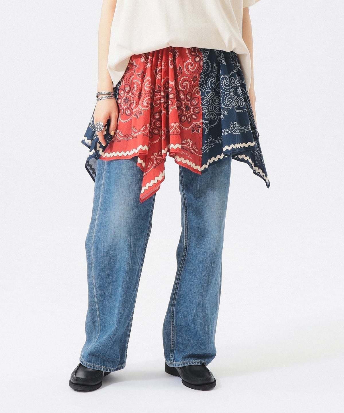 BEAMS BOY（ビームス ボーイ）バンダナ プリント スカート（スカート