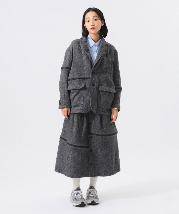 【別注】ENGINEERED GARMENTS × BEAMS BOY / Zip Herringbone Model : H165 B80 W59 H85　Size : ONE SIZE