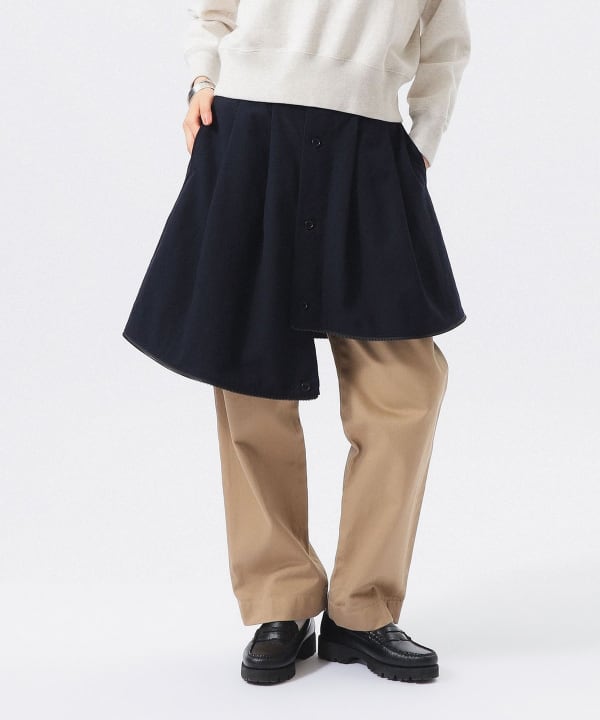 【別注】ENGINEERED GARMENTS × BEAMS BOY / Zip Wool Serge Skirt